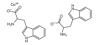 copper,2-amino-3-(1H-indol-3-yl)propanoate Structure