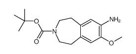 tert-butyl 8-amino-7-methoxy-1,2,4,5-tetrahydro-3-benzazepine-3-carboxylate结构式