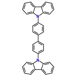 4,4'-双(N-咔唑)-1,1'-联苯结构式