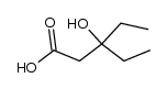 3-ethyl-3-hydroxypentanoic acid结构式