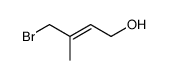 4-bromo-3-methyl-2-butene-1-ol结构式