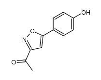 1-[5-(4-hydroxy-phenyl)-isoxazol-3-yl]-ethanone结构式