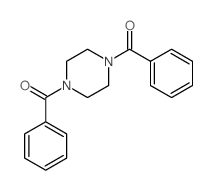 n(sup1),n(sup4)-dibenzoylpiperazine结构式