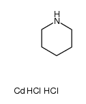 cadmium chloride * 2 piperidine Structure