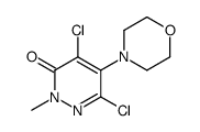 4,6-dichloro-2-methyl-5-morpholin-4-ylpyridazin-3-one Structure