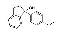 1-(4-ethylphenyl)-2,3-dihydroinden-1-ol结构式