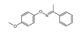 acetophenone O-(4-methoxyphenyl) oxime Structure