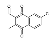 7-chloro-3-methyl-4-oxido-1-oxoquinoxalin-1-ium-2-carbaldehyde结构式
