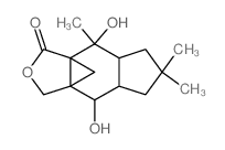 3H,4H-3a,8a-Methano-1H-indeno[5,6-c]furan- 1-one,hexahydro-4,8-dihydroxy-6,6,8- trimethyl-,(3aR,4S,4aR,7aS,8S,8aR)- Structure