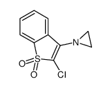 3-(aziridin-1-yl)-2-chloro-1-benzothiophene 1,1-dioxide结构式