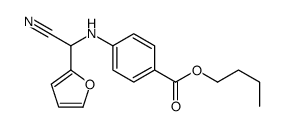 butyl 4-[[cyano(furan-2-yl)methyl]amino]benzoate结构式