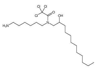 N-(6-aminohexyl)-2,2,2-trichloro-N-(2-hydroxydodecyl)acetamide结构式