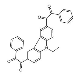 1-[9-ethyl-6-(2-oxo-2-phenylacetyl)carbazol-3-yl]-2-phenylethane-1,2-dione结构式