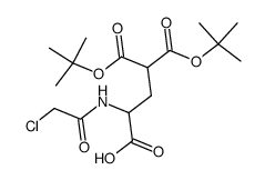 D,L-N-Chloracetyl-γ-carboxy-glutaminsaeure-di-tert.-butylester Structure