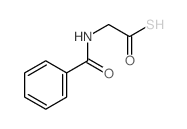Hippuric acid, thio- Structure
