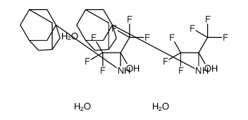 2-(1-adamantylamino)-1,1,1,3,3,3-hexafluoropropan-2-ol,trihydrate Structure