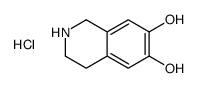 1,2,3,4-tetrahydroisoquinolin-2-ium-6,7-diol,chloride结构式