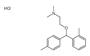 dimethyl-[2-[(2-methylphenyl)-(4-methylphenyl)methoxy]ethyl]azanium,chloride Structure