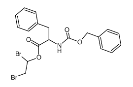 N-(Benzyloxycarbonyl)-D-phenylalanine 1,2-dibromoethyl ester结构式