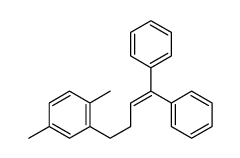 2-(4,4-diphenylbut-3-enyl)-1,4-dimethylbenzene结构式