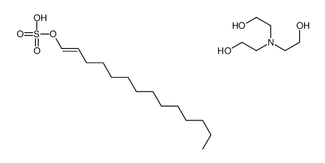 2-[bis(2-hydroxyethyl)amino]ethanol,[(E)-tetradec-1-enyl] hydrogen sulfate结构式