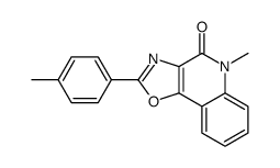 5-methyl-2-(4-methylphenyl)-[1,3]oxazolo[4,5-c]quinolin-4-one结构式
