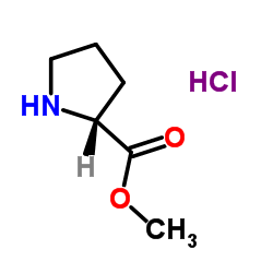 D-脯氨酸甲酯盐酸盐结构式