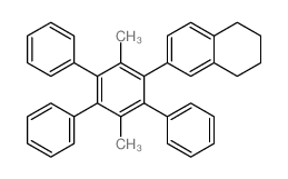 2-(2,5-dimethyl-3,4,6-triphenyl-phenyl)tetralin结构式