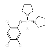 dipyrrolidin-1-yl-sulfanylidene-(2,4,5-trichlorophenoxy)phosphorane结构式
