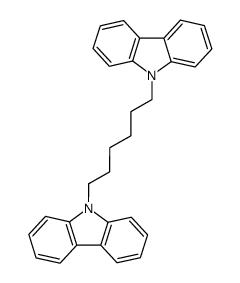 9-(6-(9H-carbazol-9-yl)-hexyl)-9H-carbazole Structure