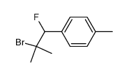 1-(2-bromo-1-fluoro-2-methylpropyl)-4-methylbenzene结构式