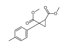 Dimethyl 1-(4-methylphenyl)-1,2-cyclopropanedicarboxylate Structure