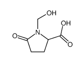 1-(hydroxymethyl)-5-oxo-DL-proline Structure