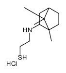 2-[(4,7,7-trimethyl-3-bicyclo[2.2.1]heptanyl)amino]ethanethiol,hydrochloride结构式