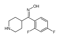 (Z)-(2,4-二氟苯基)-4-哌啶基甲酮肟结构式