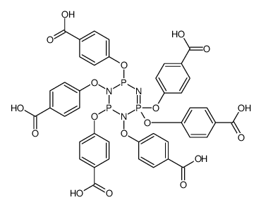 六(4-‘羧基苯氧基')环三磷腈结构式