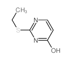 4 (1H)-Pyrimidinone, 2-(ethylthio)-结构式