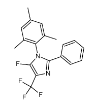 1-(2,4,6-Trimethylphenyl)-5-fluor-2-phenyl-4-(trifluormethyl)imidazol Structure