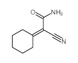 Acetamide,2-cyano-2-cyclohexylidene- Structure