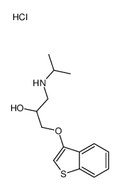 1-benzothiophen-3-yloxy-3-(propan-2-ylamino)propan-2-ol hydrochloride结构式
