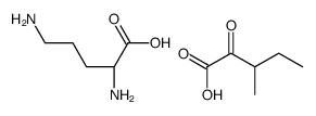 (2S)-2,5-diaminopentanoic acid,3-methyl-2-oxopentanoic acid Structure