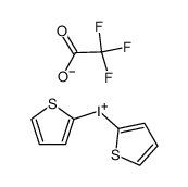 bis(2-thienyl)iodonium trifluoroacetate Structure