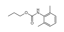 (2,6-dimethyl-phenyl)-carbamic acid propyl ester Structure