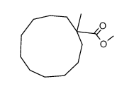 1-Methylcycloundecanecarboxylic acid methyl ester结构式
