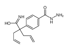 2-[4-(hydrazinecarbonyl)phenyl]-2-prop-2-enylpent-4-enamide结构式