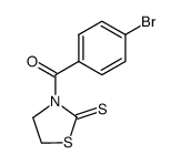 N-(4-溴苯基甲酰)基噻唑烷硫酮结构式