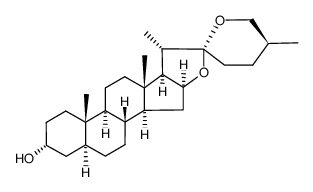 (25S)-5α-spirostan-3α-ol Structure