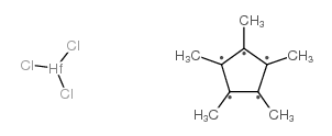 五甲基环戊二烯基三氯化铪(IV)结构式