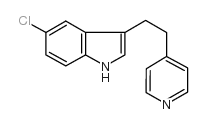 5-氯-3-[2-(4-吡啶基)乙基]-吲哚结构式
