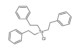 tris-(β-phenylethyl)telluronium chloride Structure